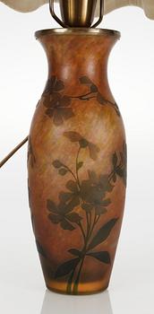 A Heinrich Wollman Art Nouveau cameo glass vase, Orrefors circa 1915.