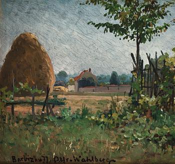 Alfred Wahlberg, Franskt landskap, Barbizon.