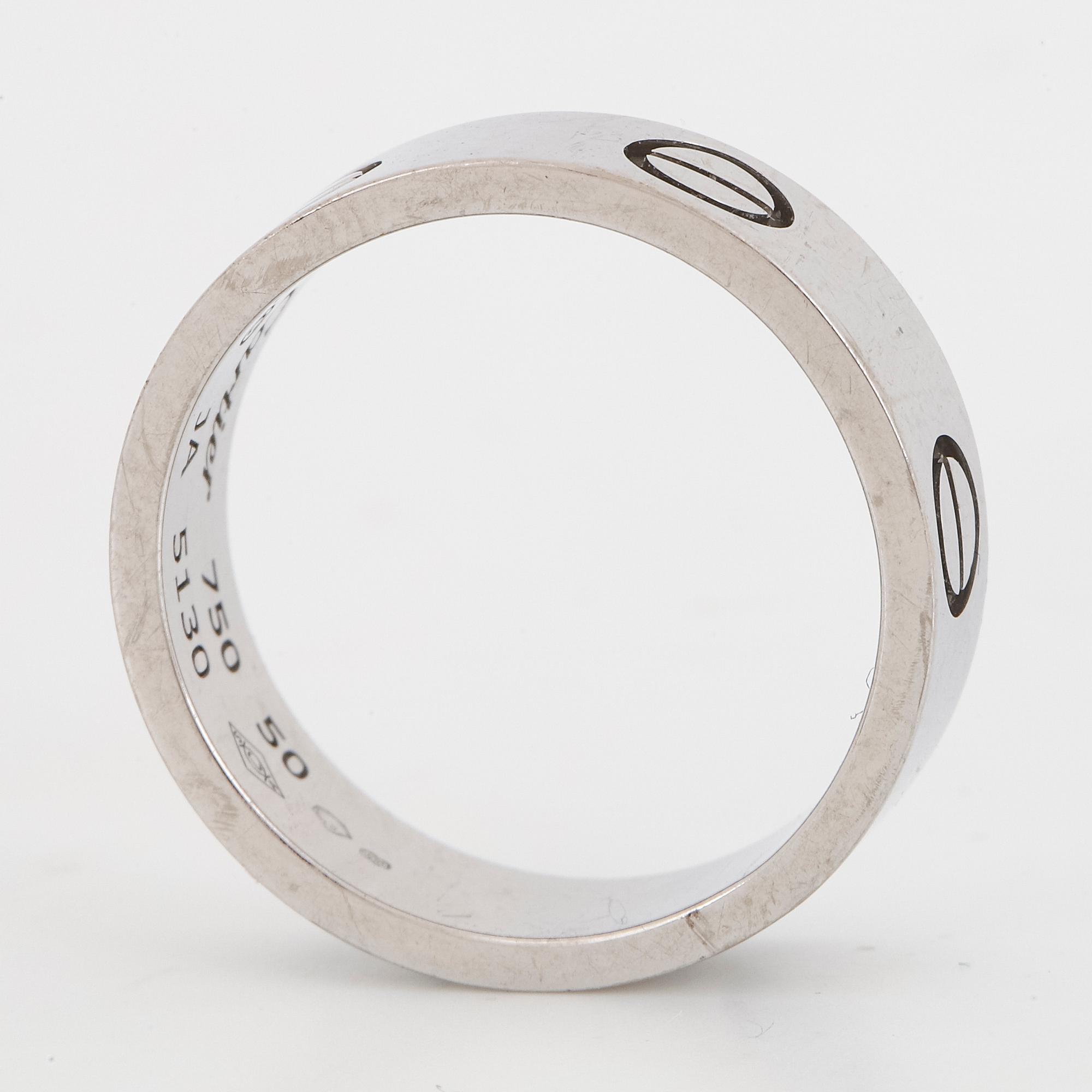 CARTIER, "Love" ring.