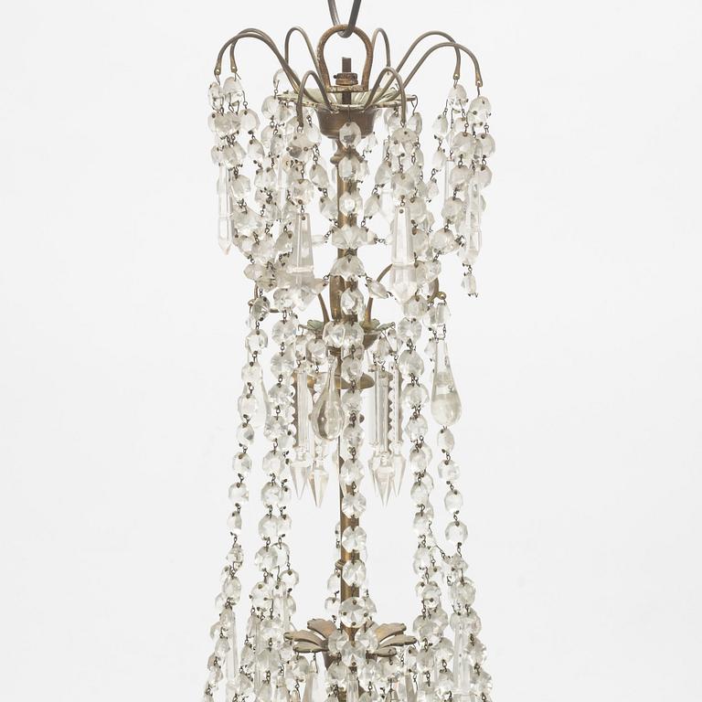 A chandelier, late 19th Century.