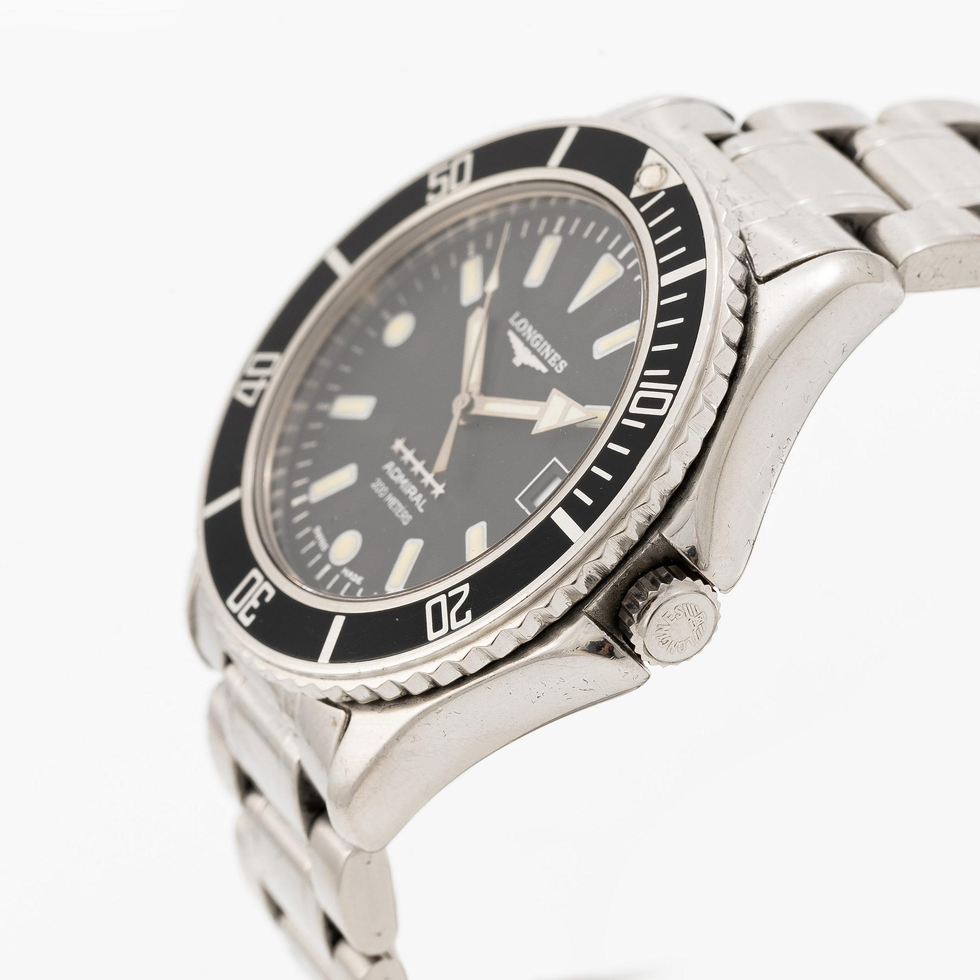 Longines, Admiral 5 Star Diver, armbandsur, 38 mm.