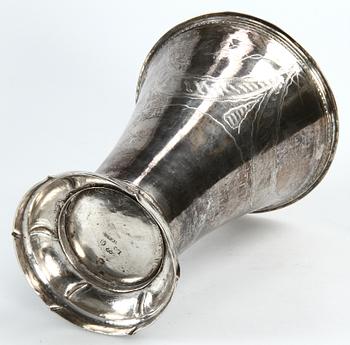 BÄGARE, silver, Johan Stras, Stockholm, 1793. Ca 505 gr.