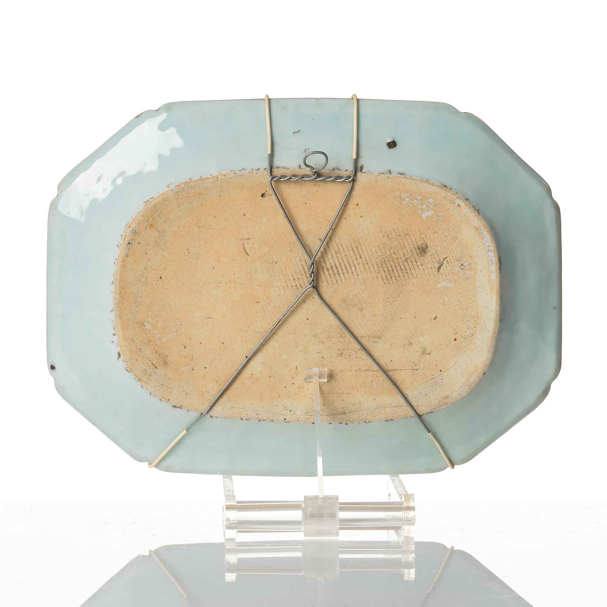 A set with three famille rose serving dishes, Qing dynasty, Qianlong (1736-95).