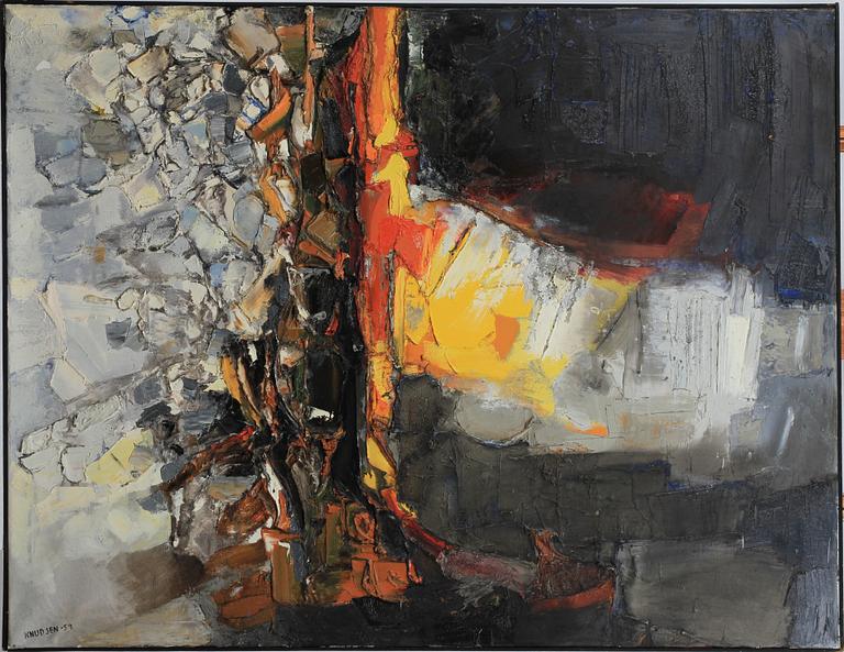 LEIF KNUDSEN, olja på duk. Sign och dat -59.