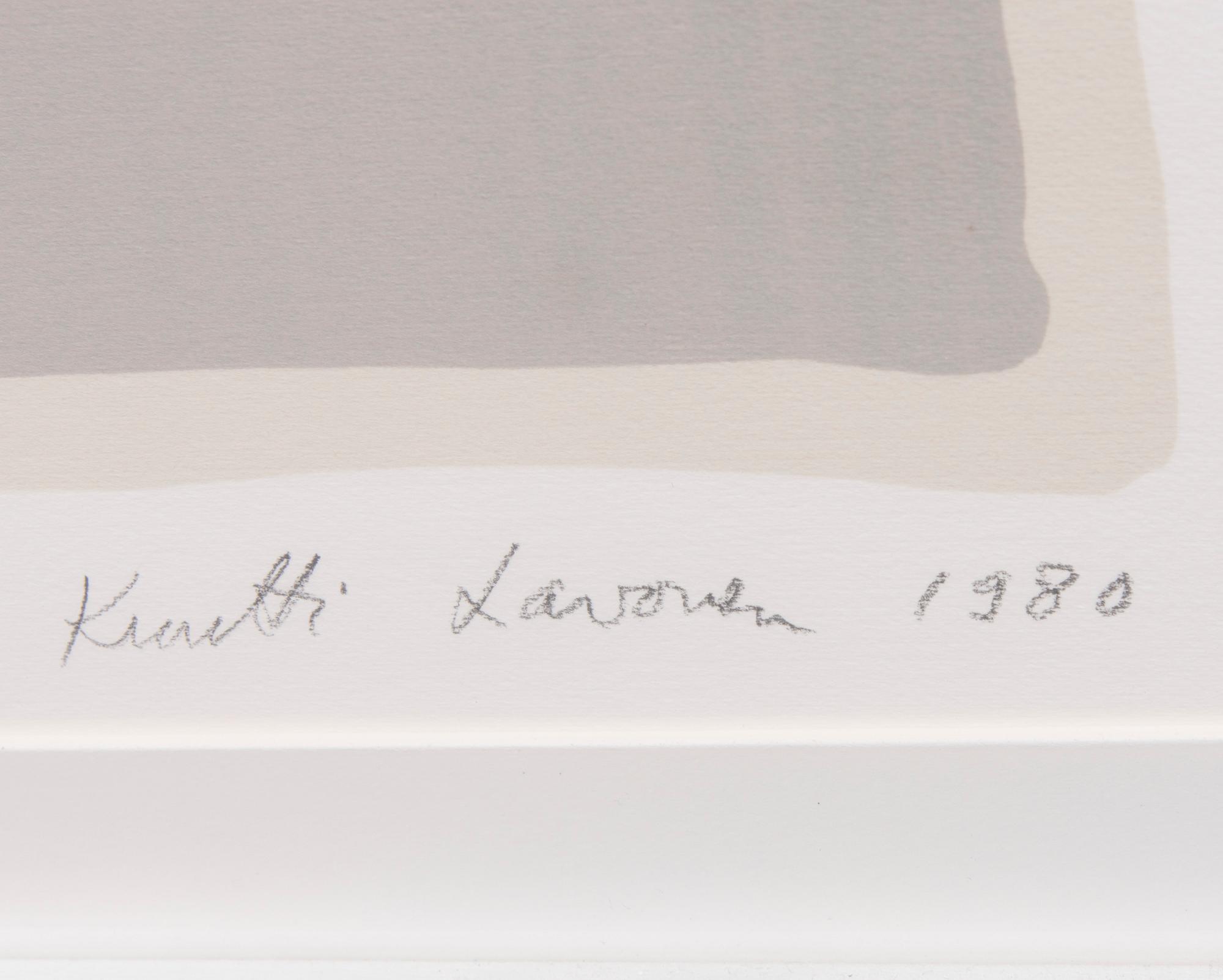 KUUTTI LAVONEN, litografi, signerad och daterad 1980, numrerad 15/30.