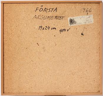 CO Hultén, "Första argumentet".