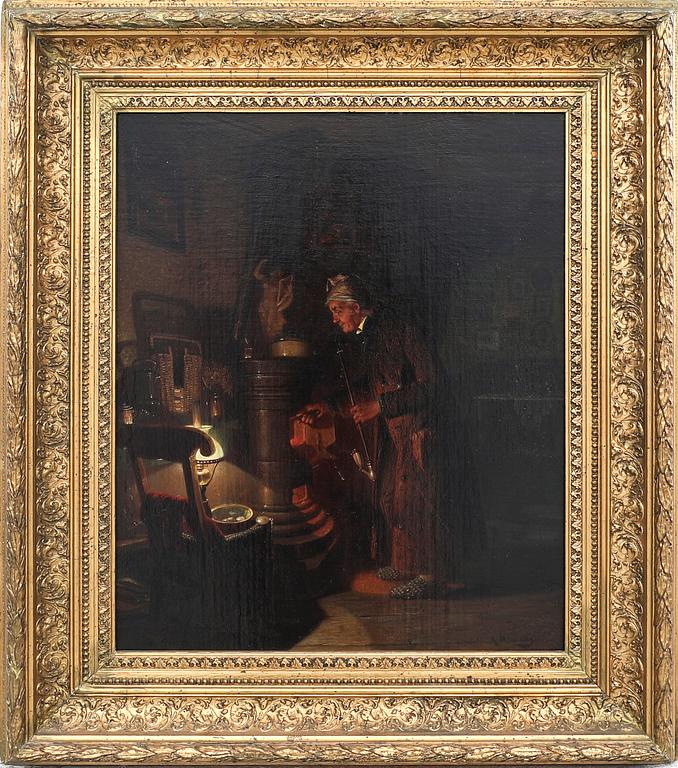 August Jernberg, Vid kaminen.