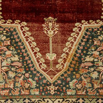 A rug, an antique Anatolia, probably Gördes (Ghiordes), a prayer rug, ca ca 188 x 124 cm.