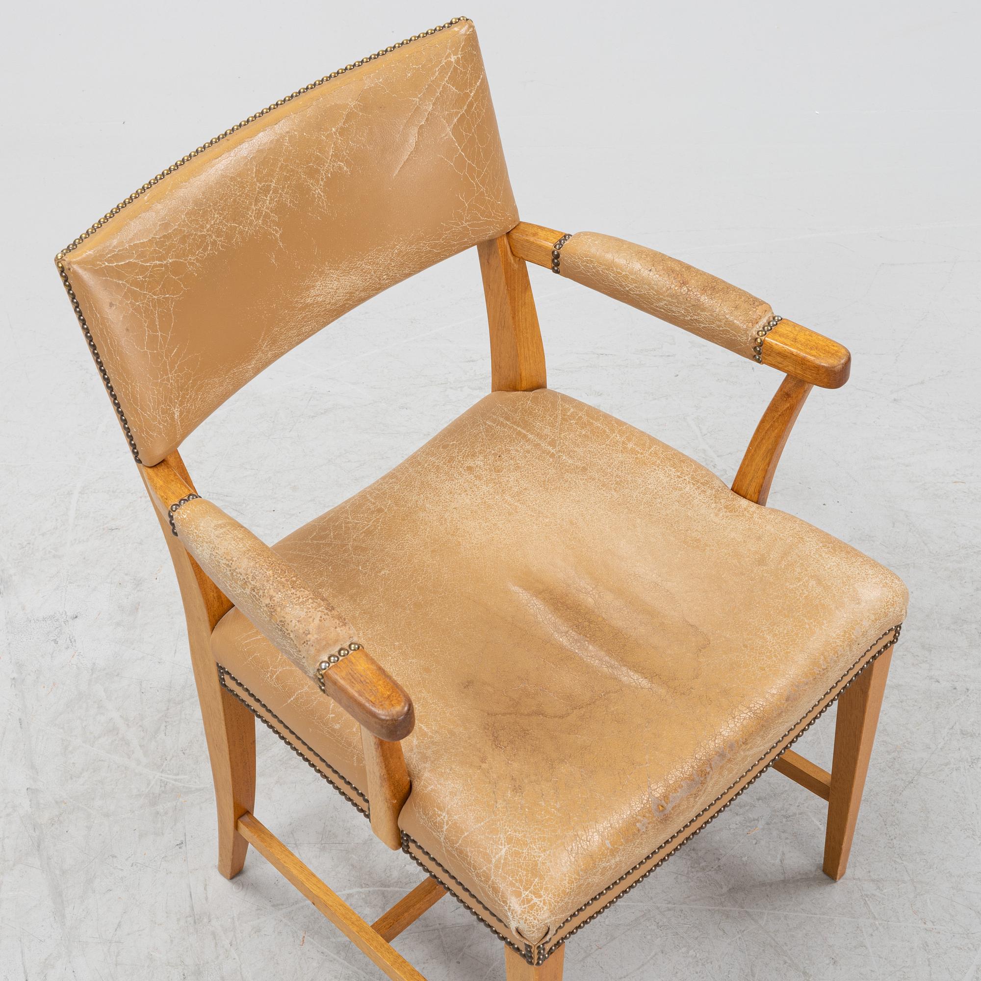 Josef Frank, a model 695 mahogany armchair, Svenskt Tenn.