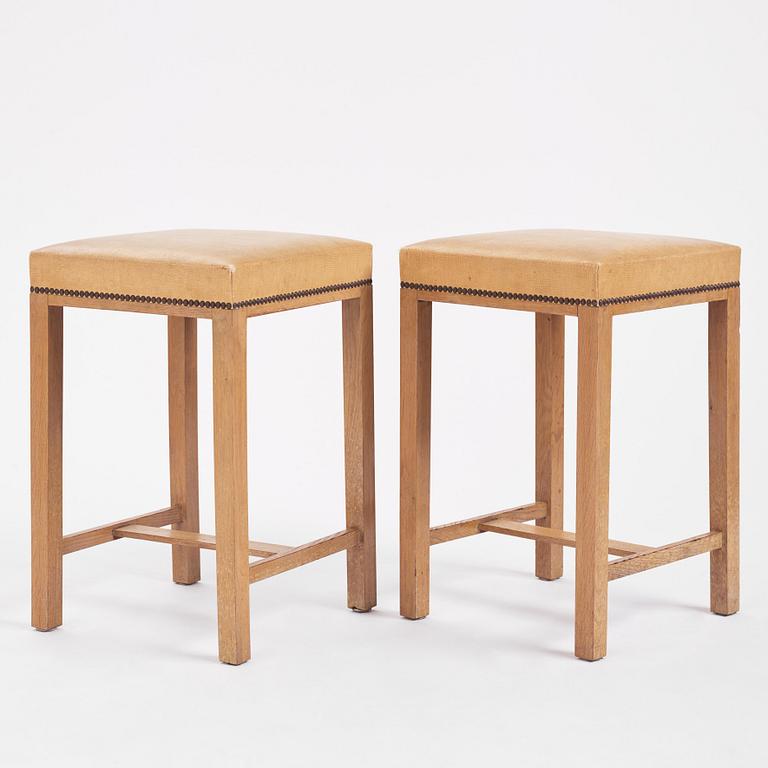 Otto Schulz, a pair of stools, Boet, Gothenburg 1930s.