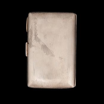 CIGARRETUI, silver, Birmingham 1896, vikt 169 g.