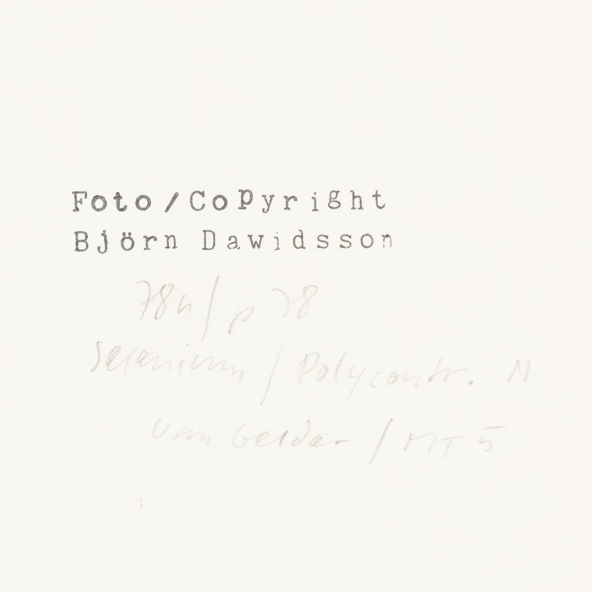 Dawid, Untitled, 1978.