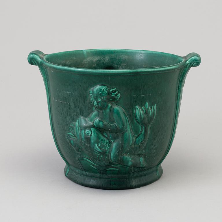 OTTILIA ADELBORG, possibly. A ceramic plant pot, 1920's/30's.