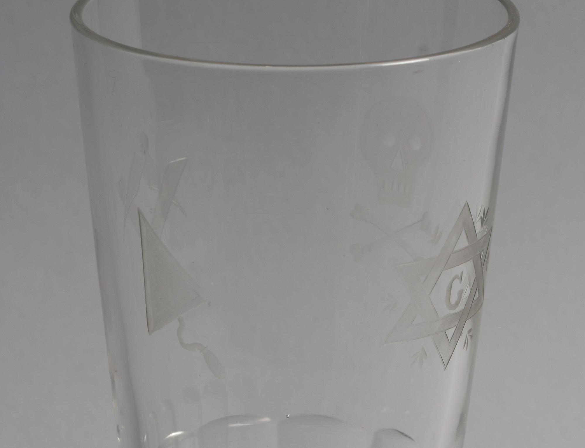 GLAS, sk frimurarglas. 1900-talets första hälft.