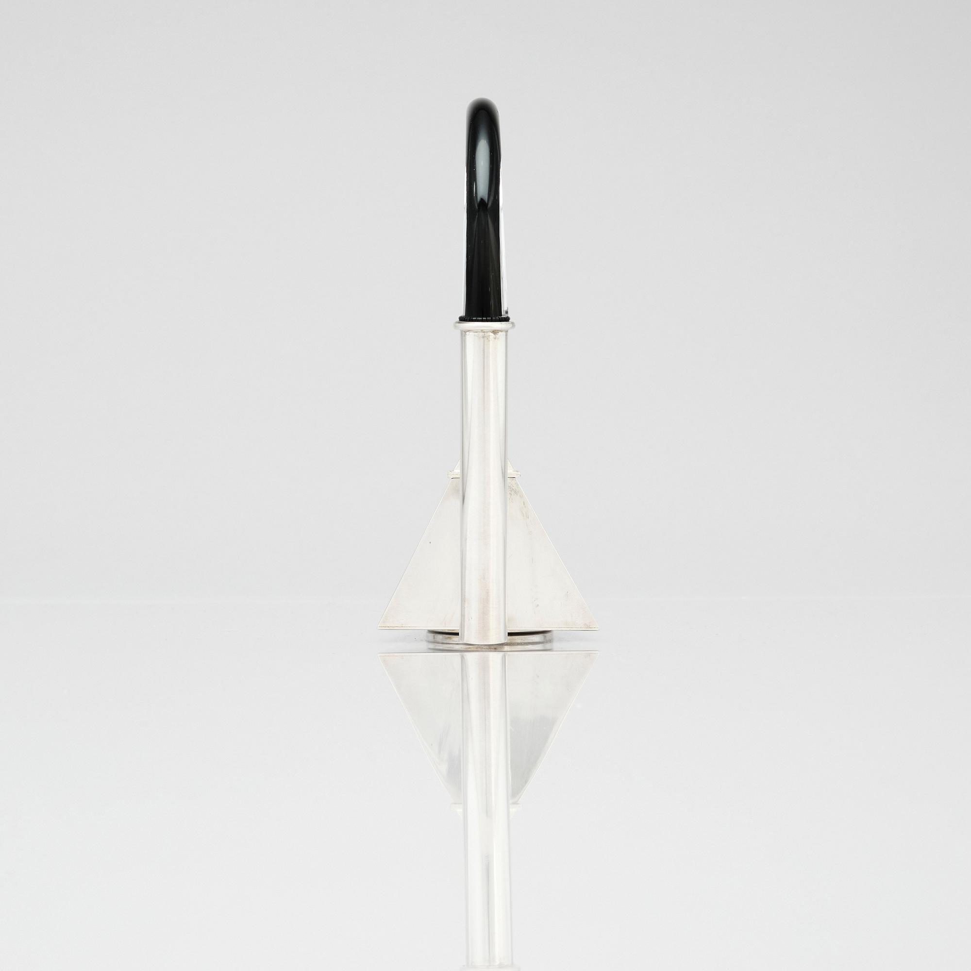 Karlheinz Sauer, kanna, egen studio, Kalmar 2016, sterling silver.