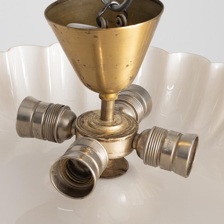 Harald Notini, a ceiling lamp, Arvid Böhlmarks Lampfabrik, Stockholm, 1940s.