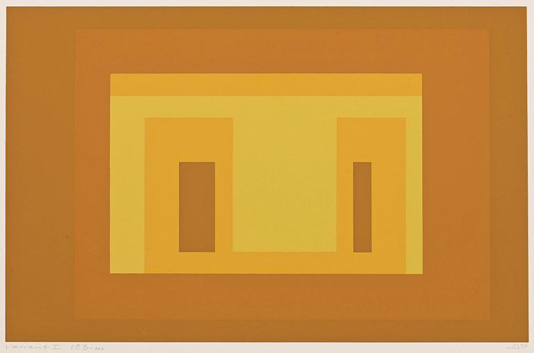 Josef Albers, Ur: "Ten Variants".
