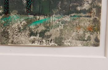 PYK, MADELEINE, blandteknik, sign o dat -83.