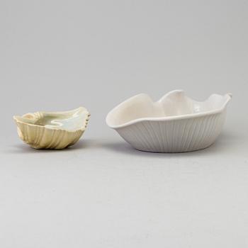 two faiance bowls by Ewald Dahlskog for Bo Fajans, 1940's.