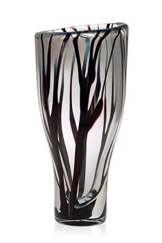819. A Vicke Lindstrand glass vase, 'Tree in fog', Kosta 1950's.