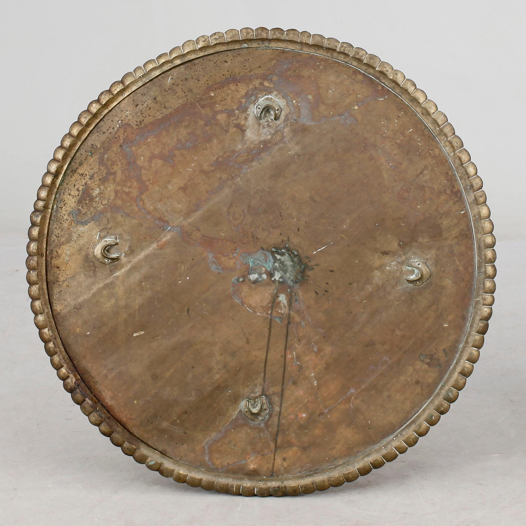 GLÖDFAT, mässing, orientaliskt, 1800-talets slut.
