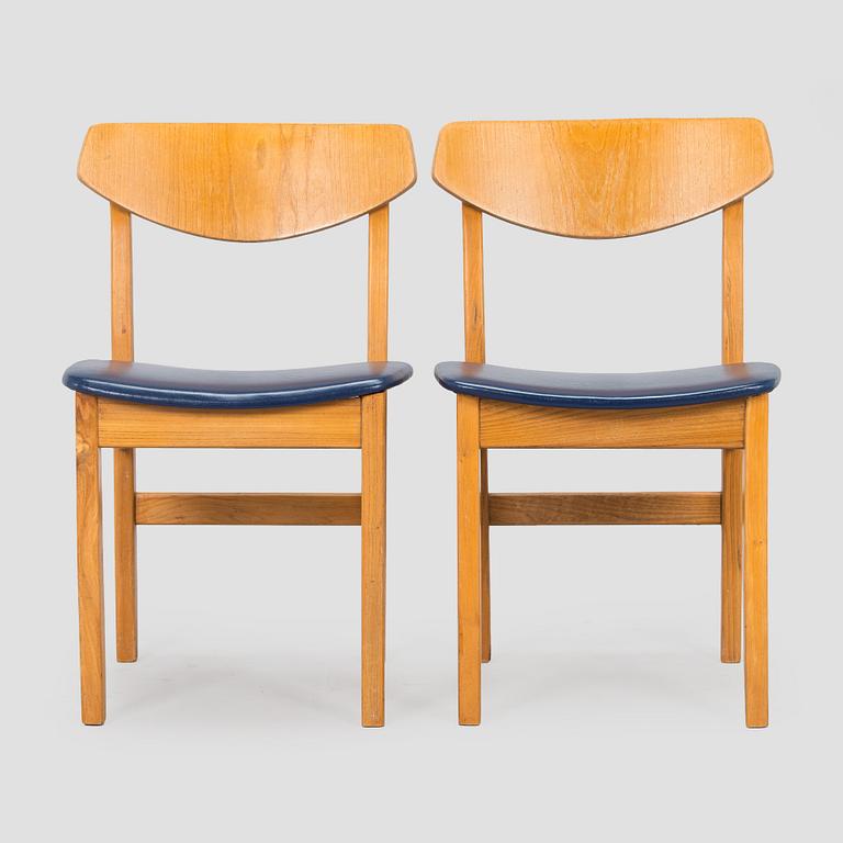 Lasse Ollinkari, stolar, 7 st, "Ervi-stolen", för Artek, 1960-tal.