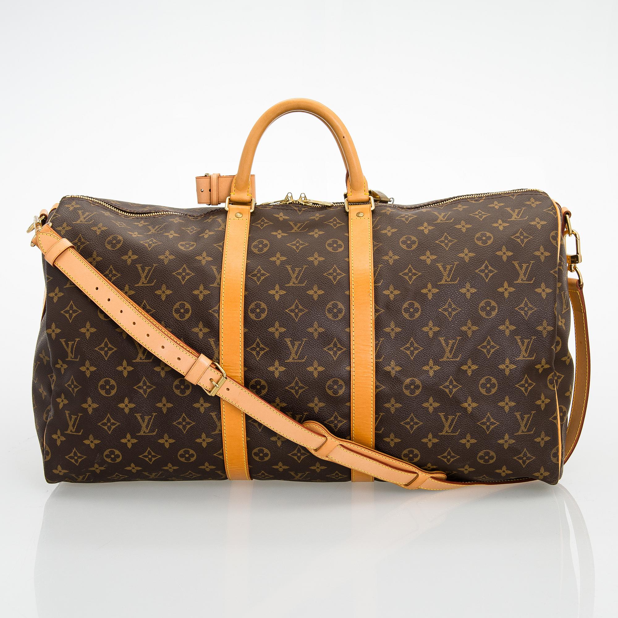 Louis Vuitton, A Monogram canvas 'Keepall 55 bandoulière' Bag.