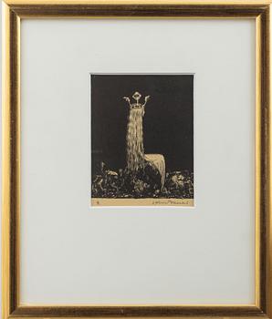 John Bauer, "Prinsessan och småtrollen", from "Troll".