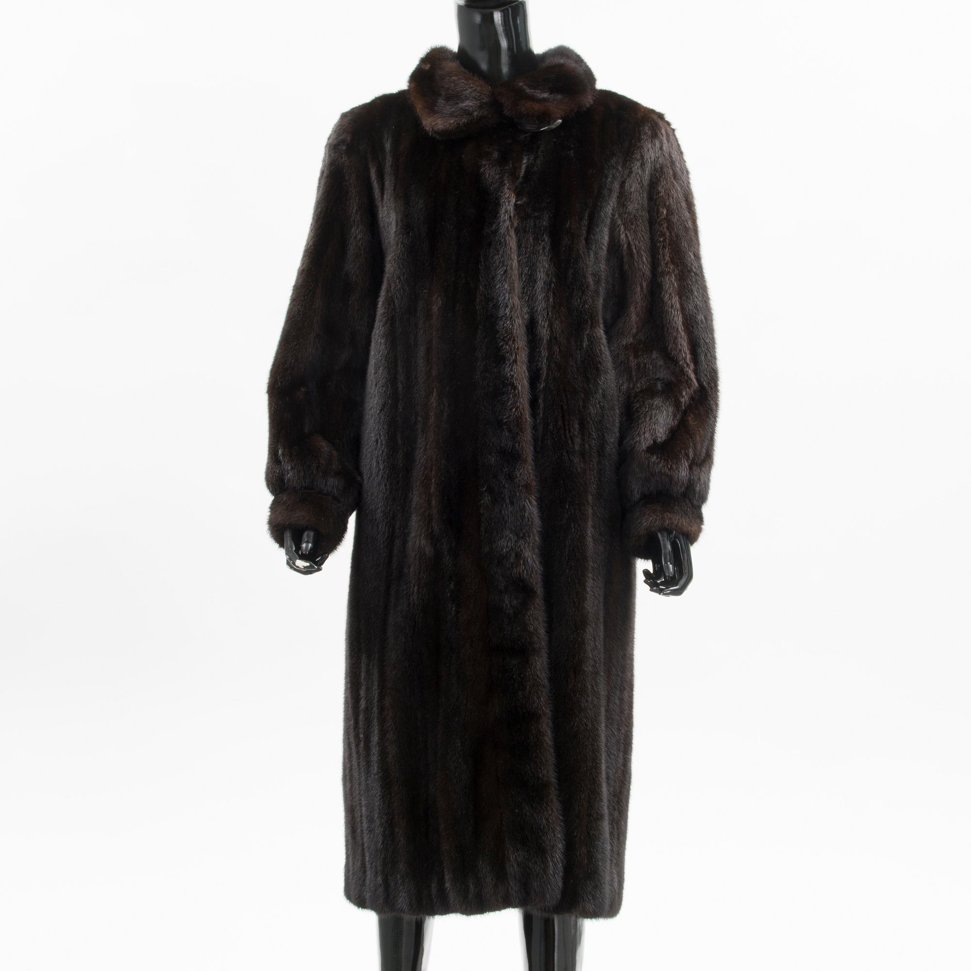 A SAGA MINK FUR COAT.