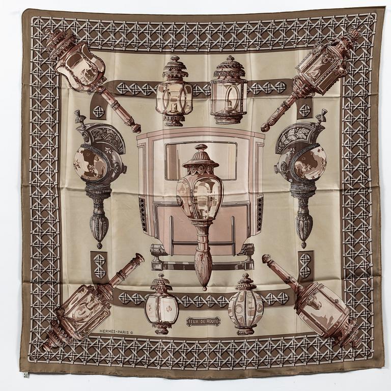 Hermès, scarf, "Feux de Route".