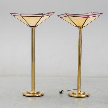 A pair of lamps, second hanf of the 20th Century.
