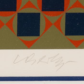 VICTOR VASARELY, silk screen, signed and numbered 31/275.