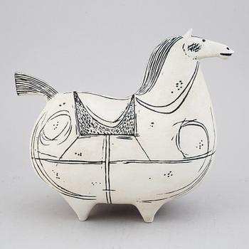 Stig Lindberg, skulptur, stengods, "Springare", Gustavsberg Studio.