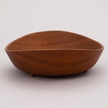 KAY BOJESEN, a teak bowl, Finn Juhl, Denmark. Designed 1951.