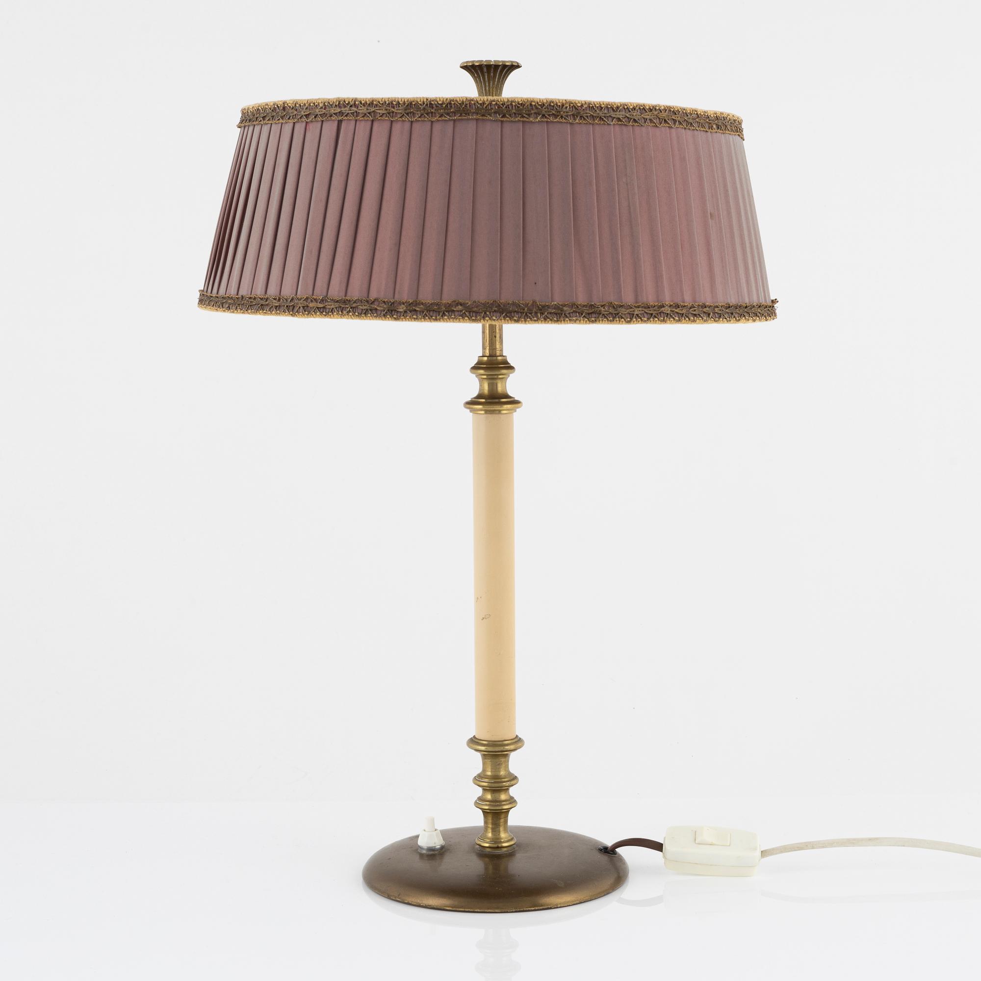 Erik Tidstrand, table lamp, model "29987", Nordiska Kompaniet, 1940s.