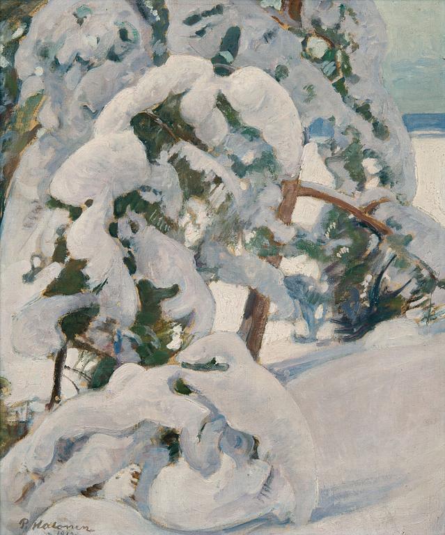 Pekka Halonen, SNOWY PINE TREES.