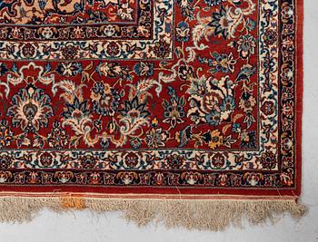 A carpet, semi-antique Esfahan, ca 336 x 212 cm.