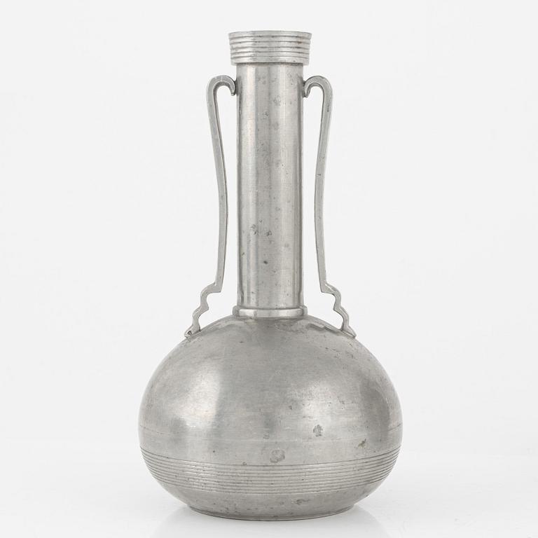 Three pewter vases, bearing the mark of GAB, Stockholm, 1933-35.