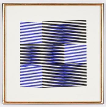 Carlos Cruz-Diez · CARLOS CRUZ-DIEZ, färgserigrafi, signerad och numrerad EK/D, 40/101, daterad -71.