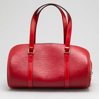 LOUIS VUITTON,  a red 'Epi Soufflot' bag.