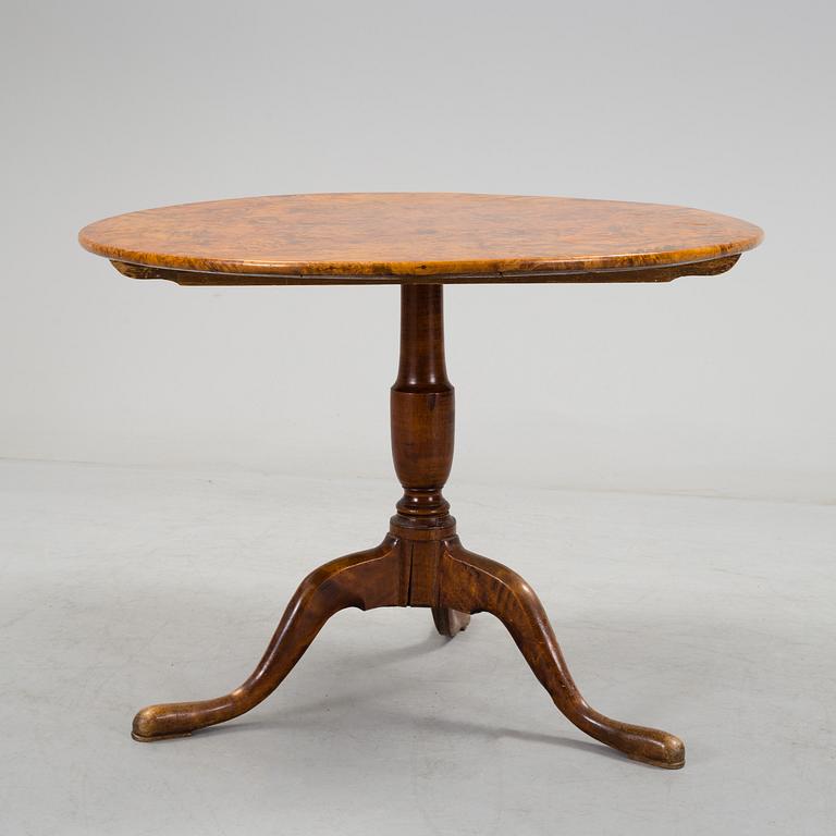 A Swedish 18th century tilt-top table by J Sjölin, master 1767-1785.