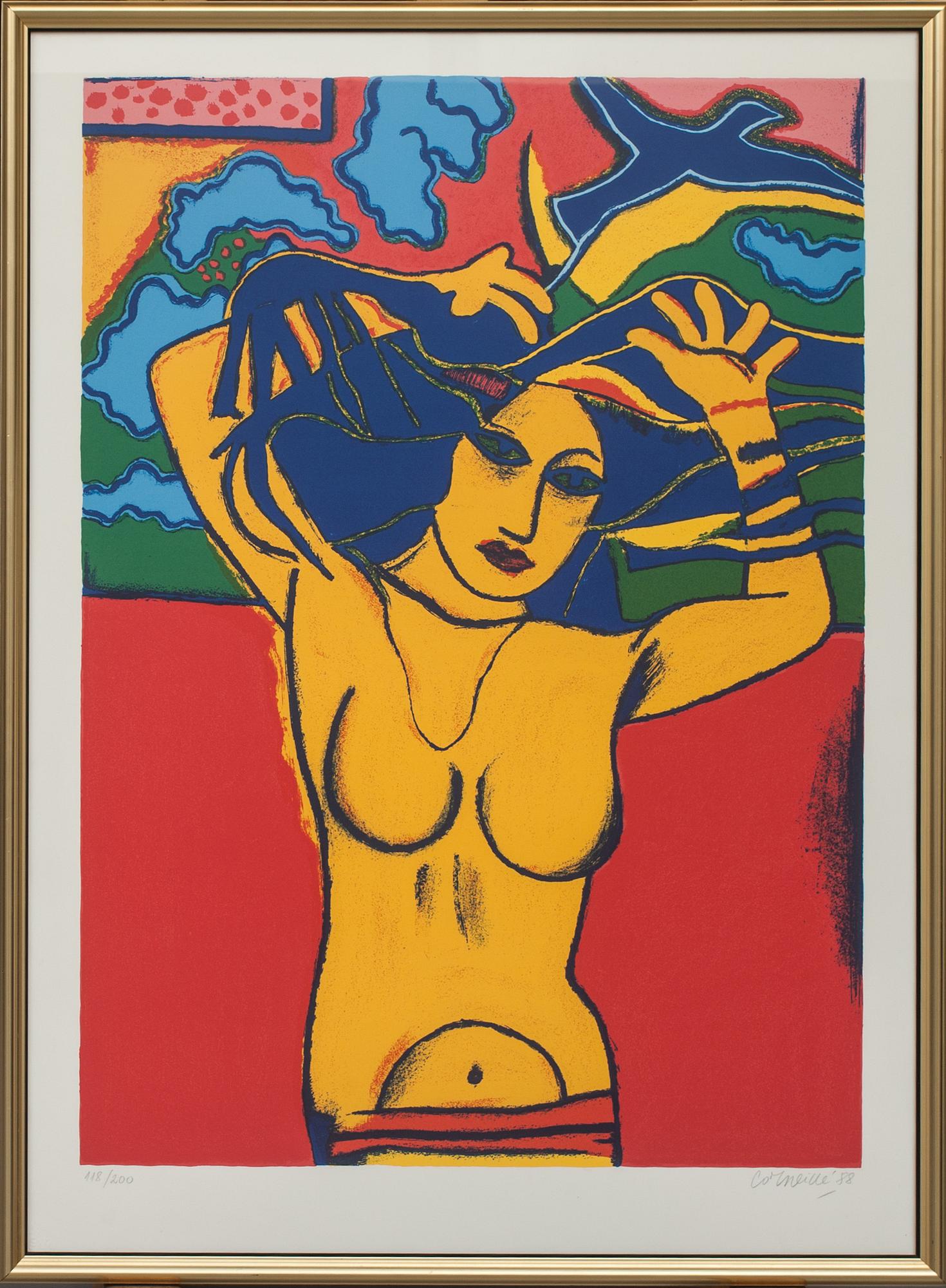 BEVERLOO CORNEILLE, färgserigrafi, signerad, numerad 118/200 och daterad- 88.