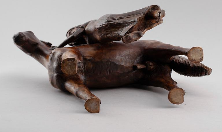 SKULPTUR, skuret trä, 1900-talets första hälft.