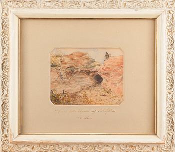 FRANS ANATOLIUS SJÖSTRÖM, tillskriven, akvarell, signerad, 1800-talets senare hälft.