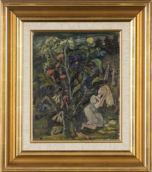 Olle Nordberg, oil on panel, signed and dated -74.