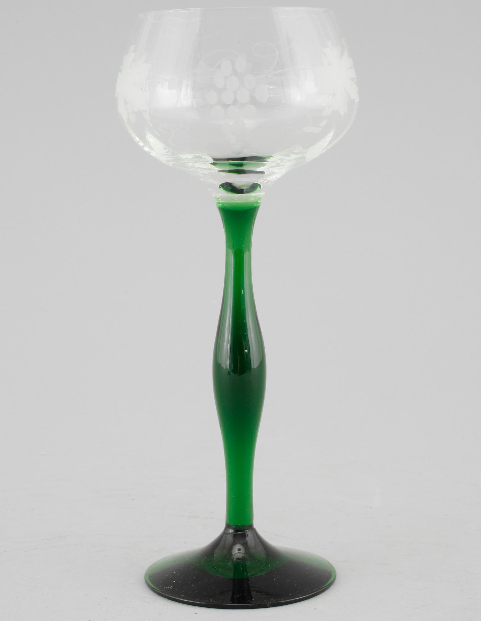 REMMARE, 12 st, glas, Kosta Boda, 1900-tal.