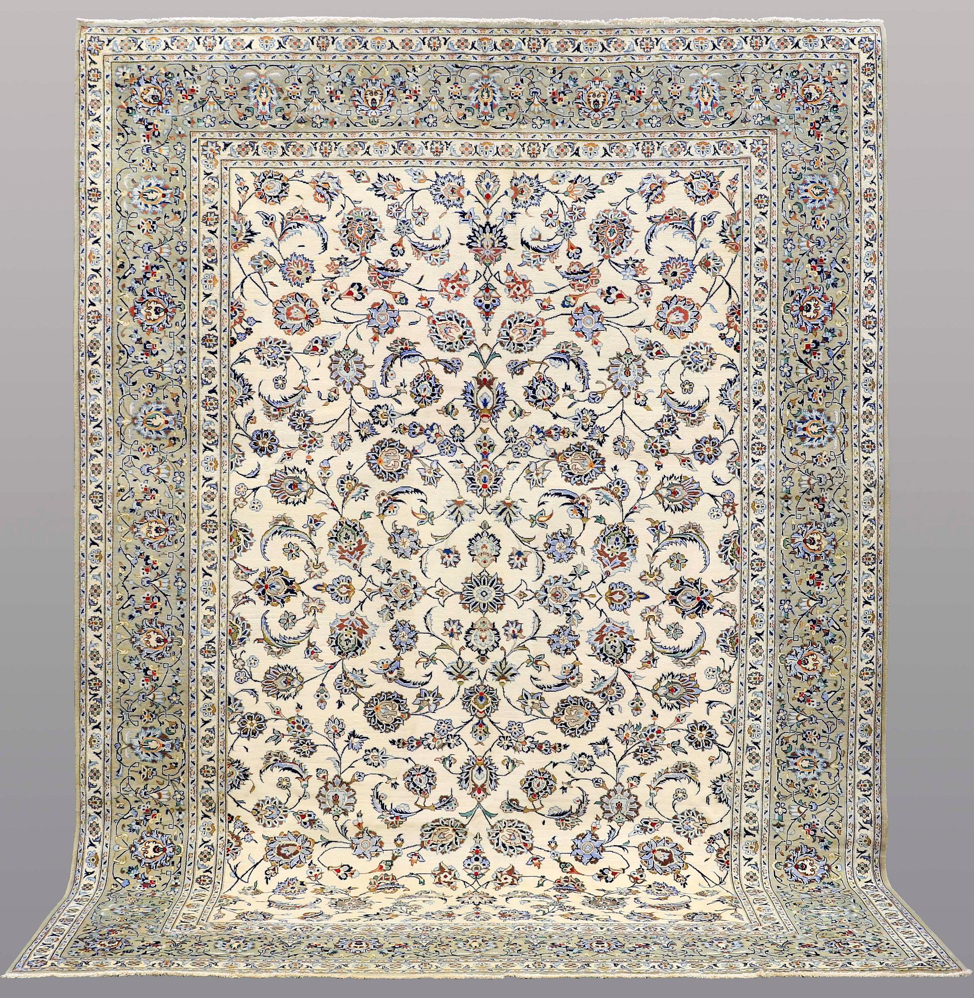 A CARPET, Kashan, 383 x 274 cm.