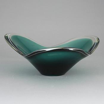 SKÅL, glas, Paul Kedelv, Flygsfors, sign. o dat -55.