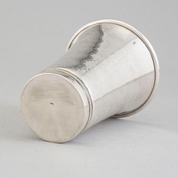 a 20th century silver vase.