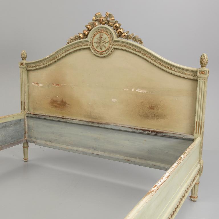 A late 18th century Gustavian bed.